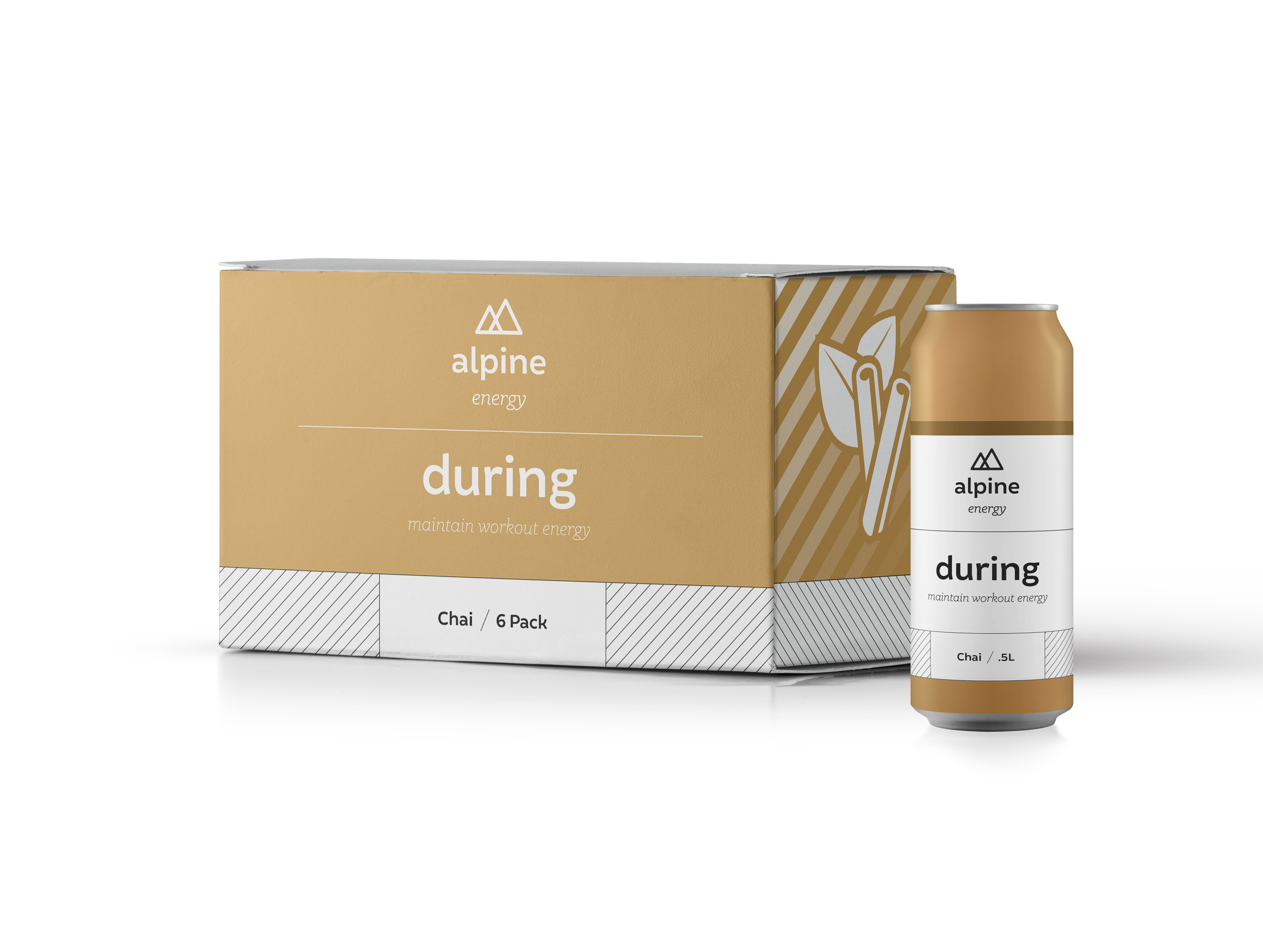 Alpine Energy Drink Chai During 0.5L PET 6 Pack