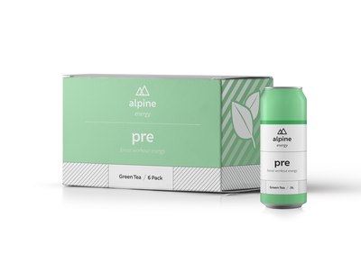 Alpine Energy Drink Green Tea Pre 0.5L PET