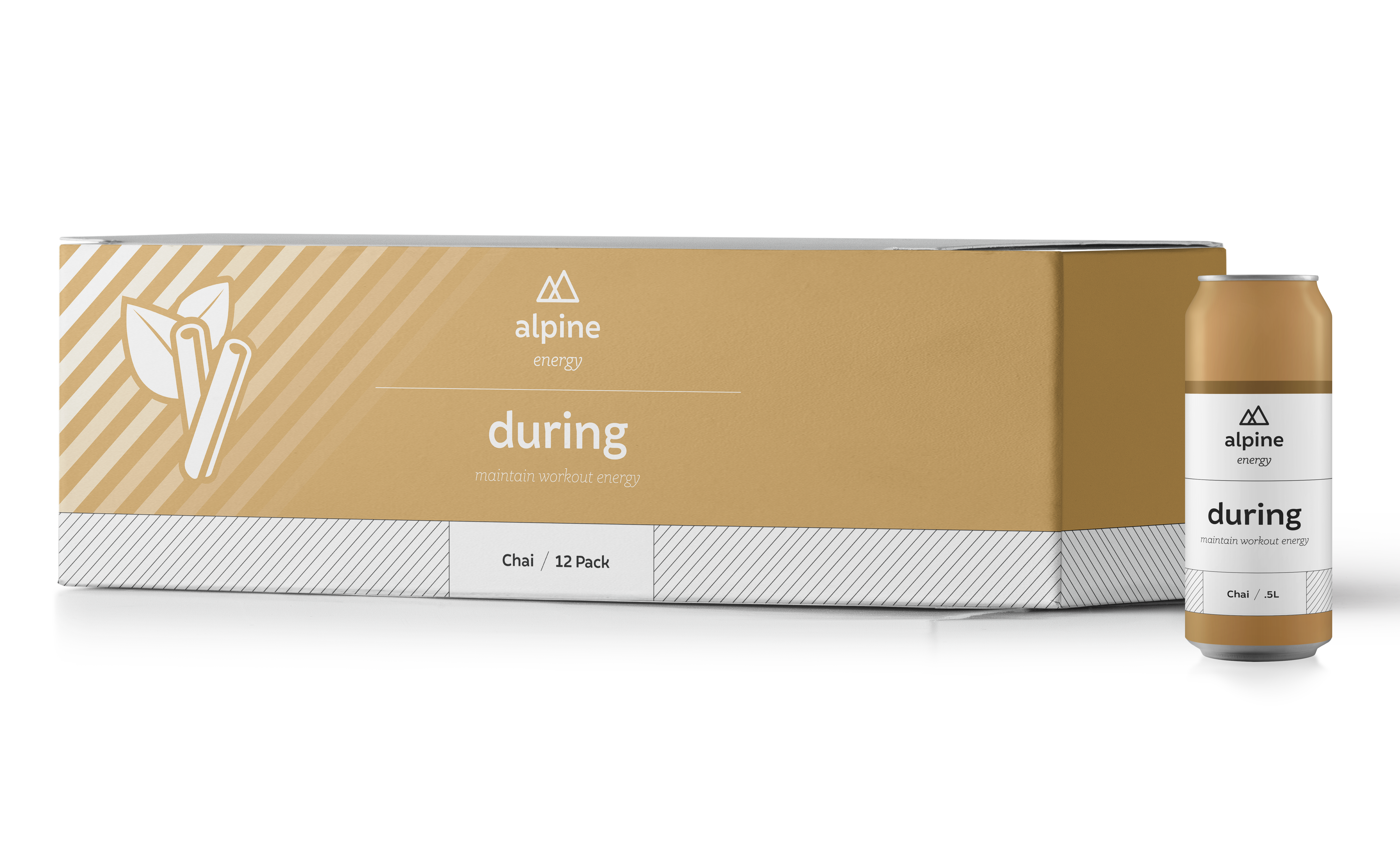 Alpine Energy Drink Chai During 0.5L PET 12 Pack