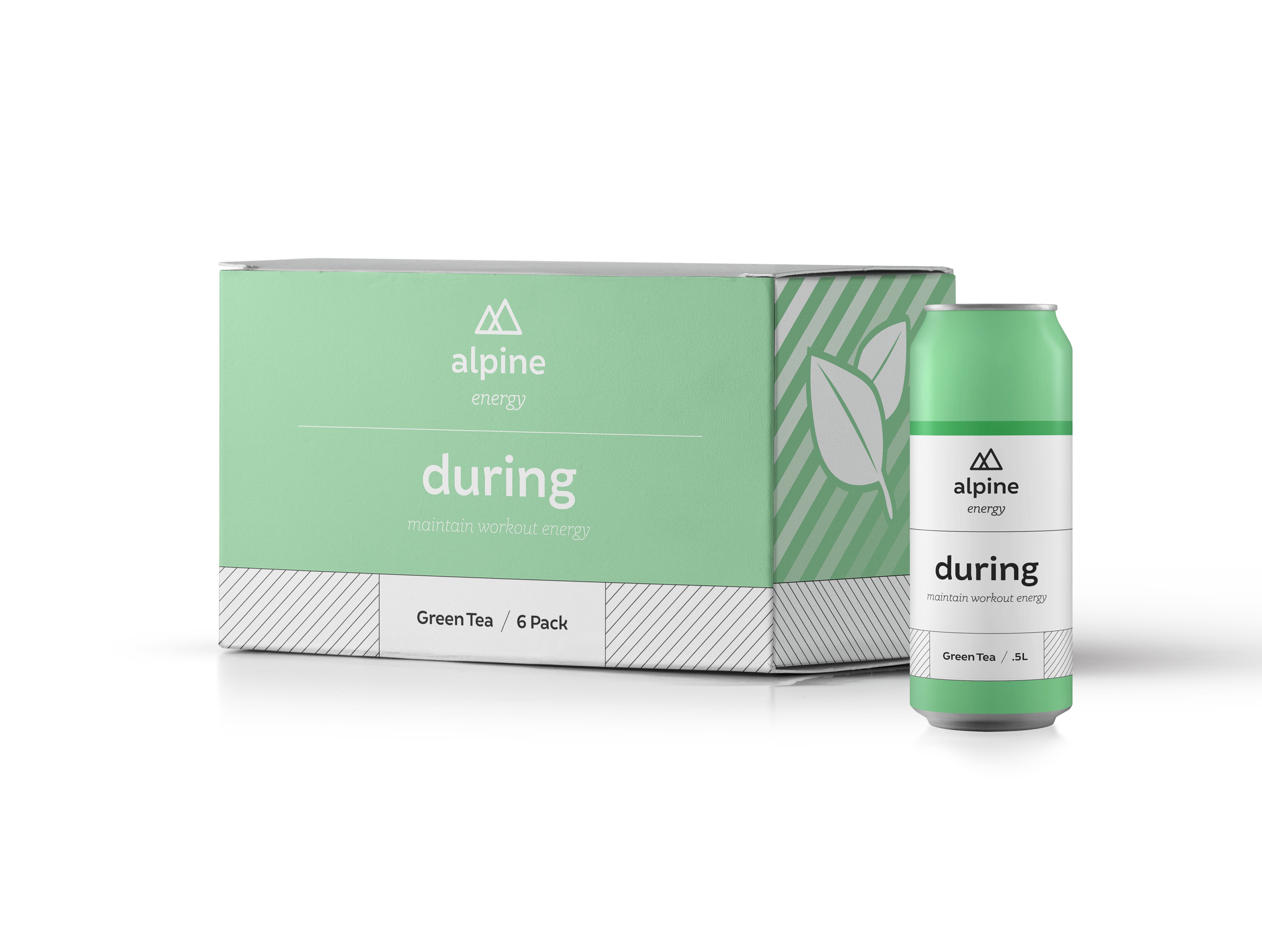 Alpine Energy Drink Green Tea During 0.5L PET 6 Pack