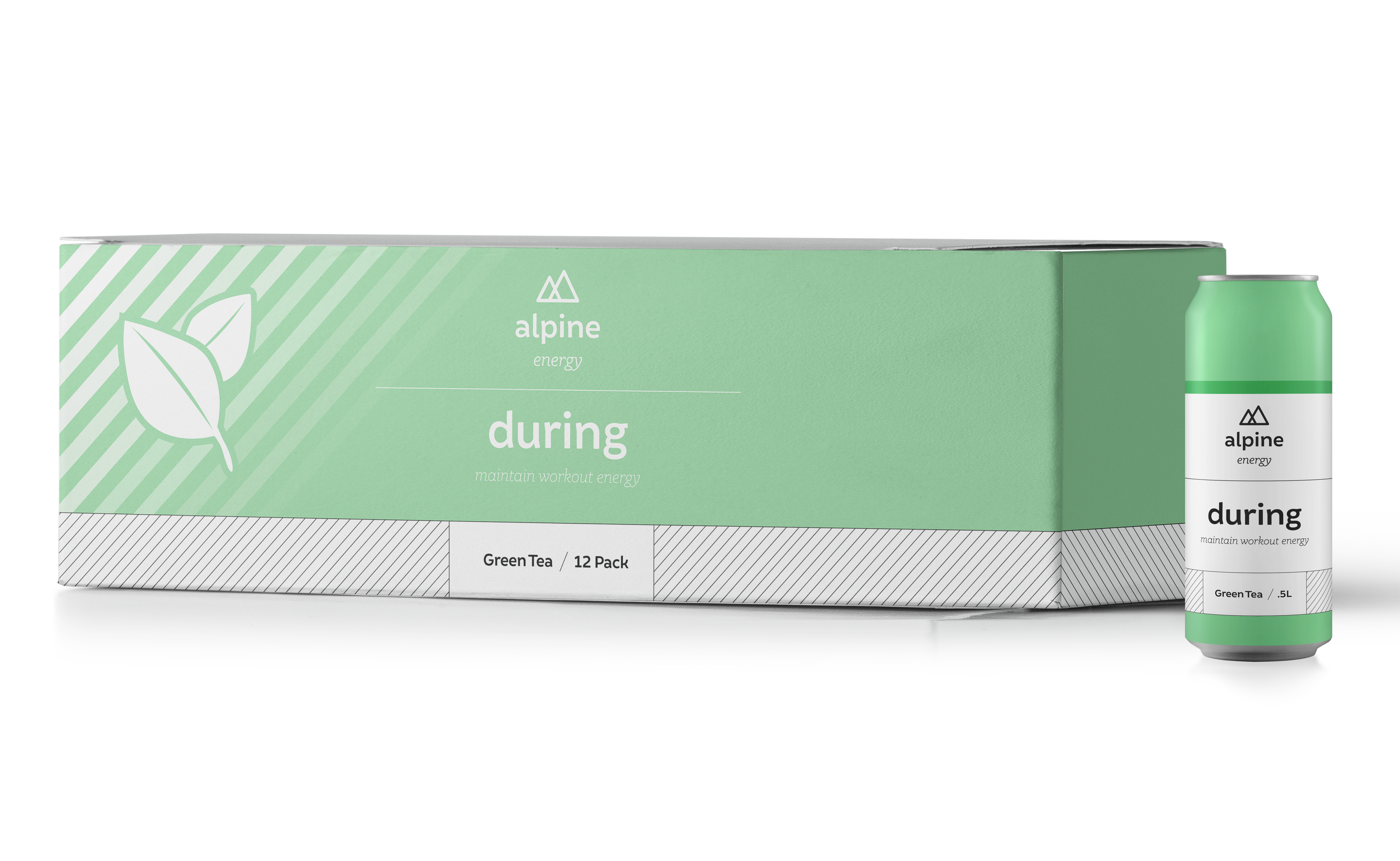 Alpine Energy Drink Green Tea During 0.5L PET 12 Pack